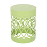 Outdoor Metal Large End Table, Modern Design