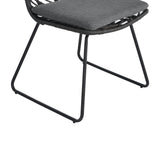 DEJA Chair 2PCS with 2 Cushions, Gray