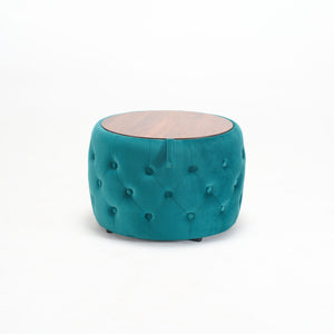 Nesting Ottomans 2 Piece With Tray, 4 In 1 Function