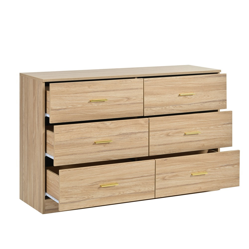Modern 6-Drawer Dresser