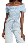 Cristina Martinez Off the Shoulder Bodysuit - Blooming Features