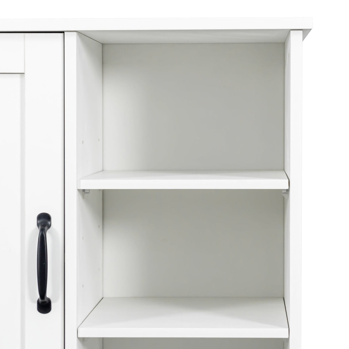 Laundry Cabinet with Doors and Shelf, Tilt-Out Laundry Hamper, Multiple Storage Space