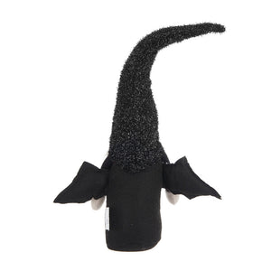 Fabric Black Gnome With Wings Decor