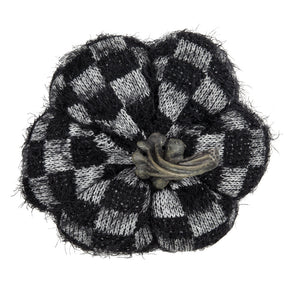 Set of 2 Fabric Black Pumpkins