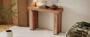 TREXM Console Table in Honey Finish