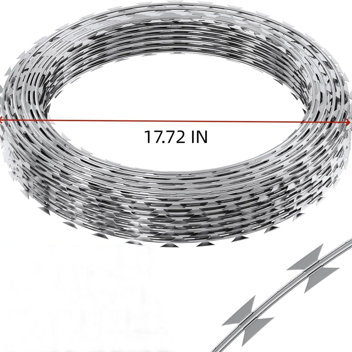 Galvanized Barbed Wire Fence Roll With Sharp Razor Edges