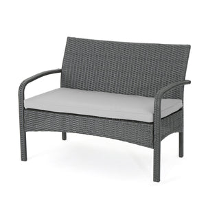 Cordoba KD Wicker 4 Piece Chat Set