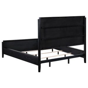 Brookmead 60-inch Upholstered California King Bed Black