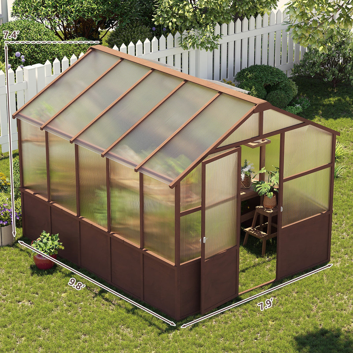 8x10 FT Greenhouse Kit