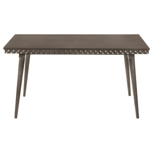 Perkins - 5 Piece Rectangular Dining Set With Chairs - Dark Brown