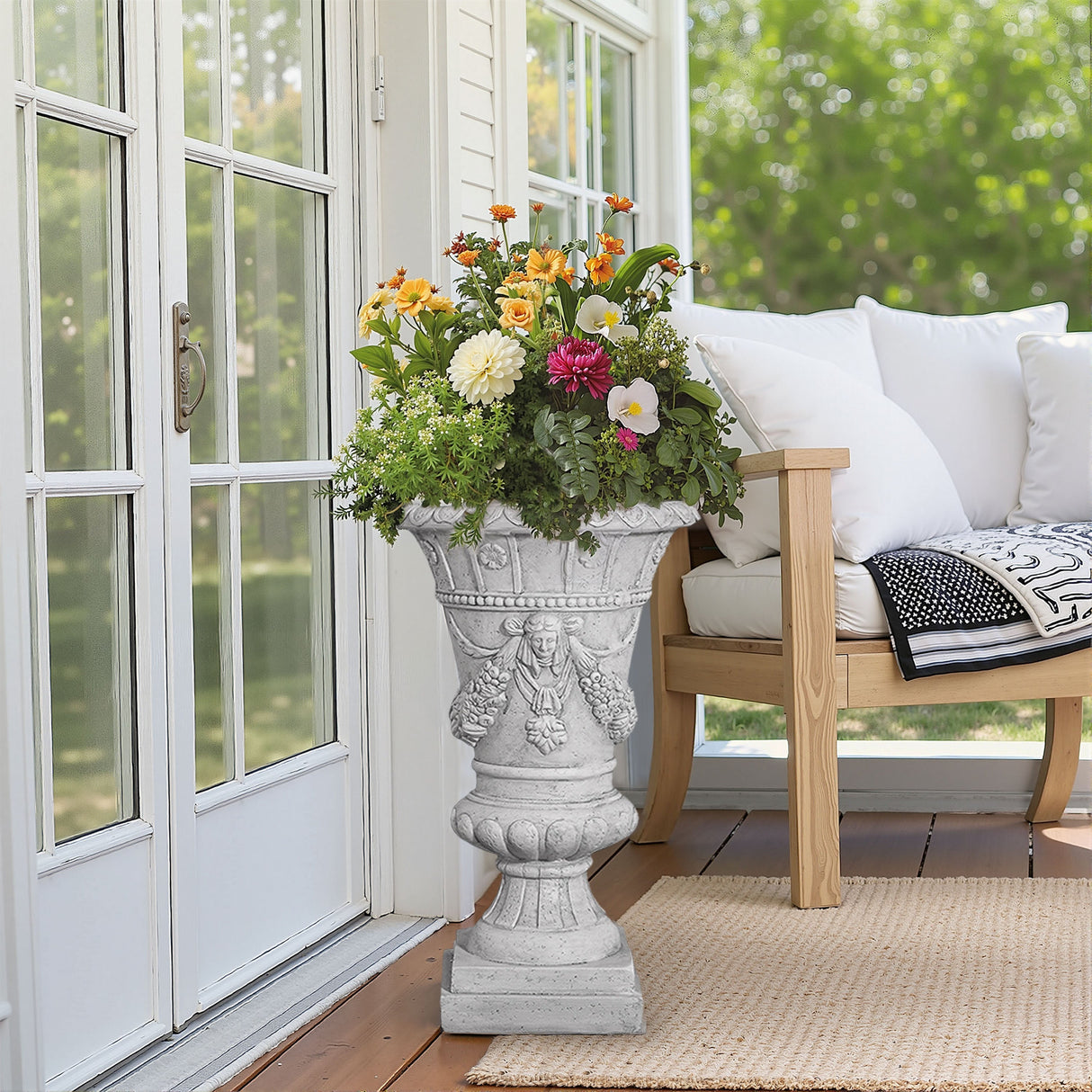MGO Garden Urn - Light Grey