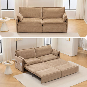 Pull Out Sofa Bed, Convertible Sleeper Sofa Couch, Side Storage, And USB / C - Type Charging Ports Chair