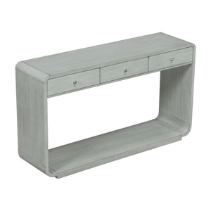 onsole Table With 3 Drawers And Display Shelf