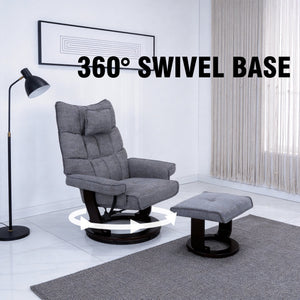 8-Point Massage Recliner with Ottoman