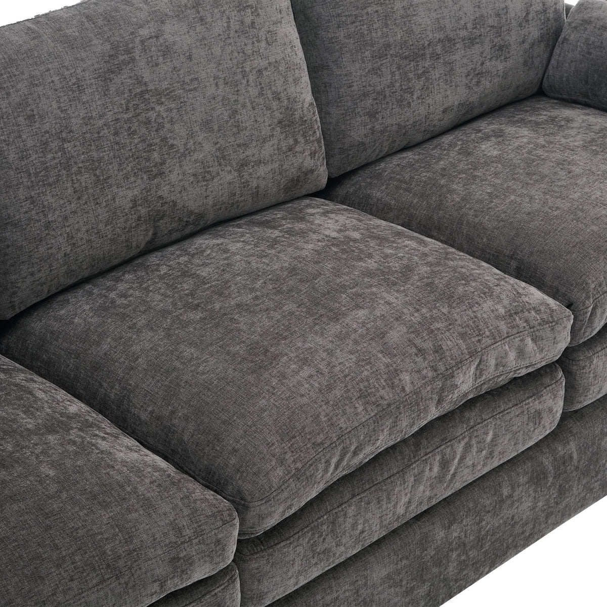 Cozy Upholstered Cushion Armchair For Living Room