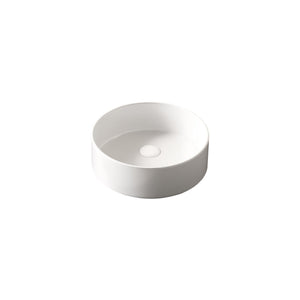 MUNIN 16'' Bathroom Sink, Round Vessel Ceramic Basin