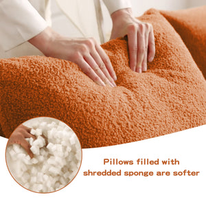 Soft Teddy Fabric Boneless Sofa