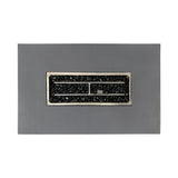 Volon Modern Rectangular Fire Pit Table in Light Gray