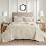 3 Piece Reversible Bedspread Set Cream King/Cal King