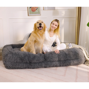Human Dog Bed & Lazy Sofa - 5-Position Adjustable Floor Chair
