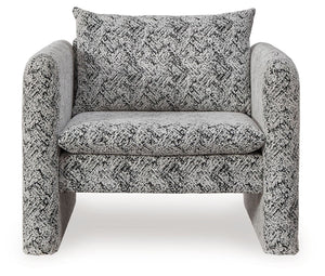 Kenbell - Accent Chair - Black / White