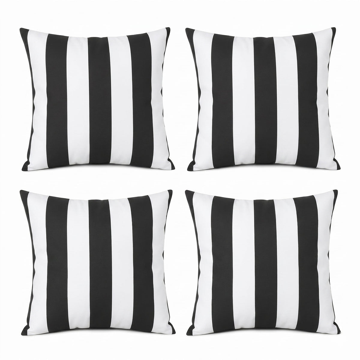 4 Pack Outdoor Pillow Covers - 18x18 Inch