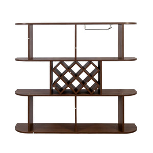 Large Wall Mounted 3 Tier Rustic Bottle Wine Rack
