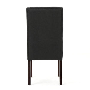 Sophisticated Tufted Dining Chair With High Back Design