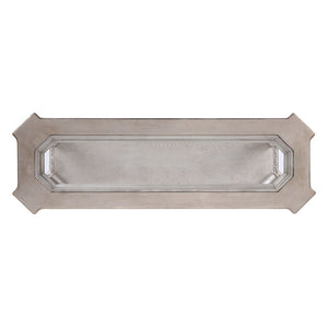 Northville - Sofa Table - Clear Glass & Antique Silver
