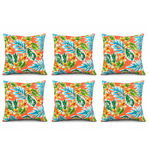 6 Pack Outdoor Pillow Covers - 18x18 Inch