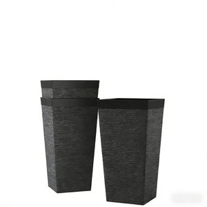 Modern Design Stackable Tapered Planters, Set of 3