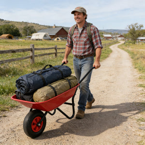 Steel Tray Wheel Barrow Trolley