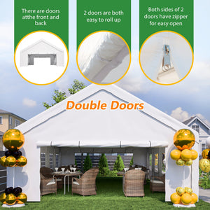 20x32 FT Party Tent with 3 Storage Bags & Removable Sidewalls