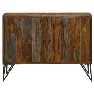 Komomo - 1 Adjustable Shelf Accent Cabinet - Gray
