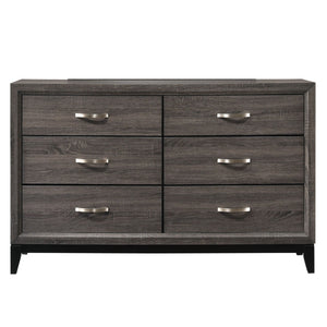 Contemporary 6 Drawer Dresser With Handles
