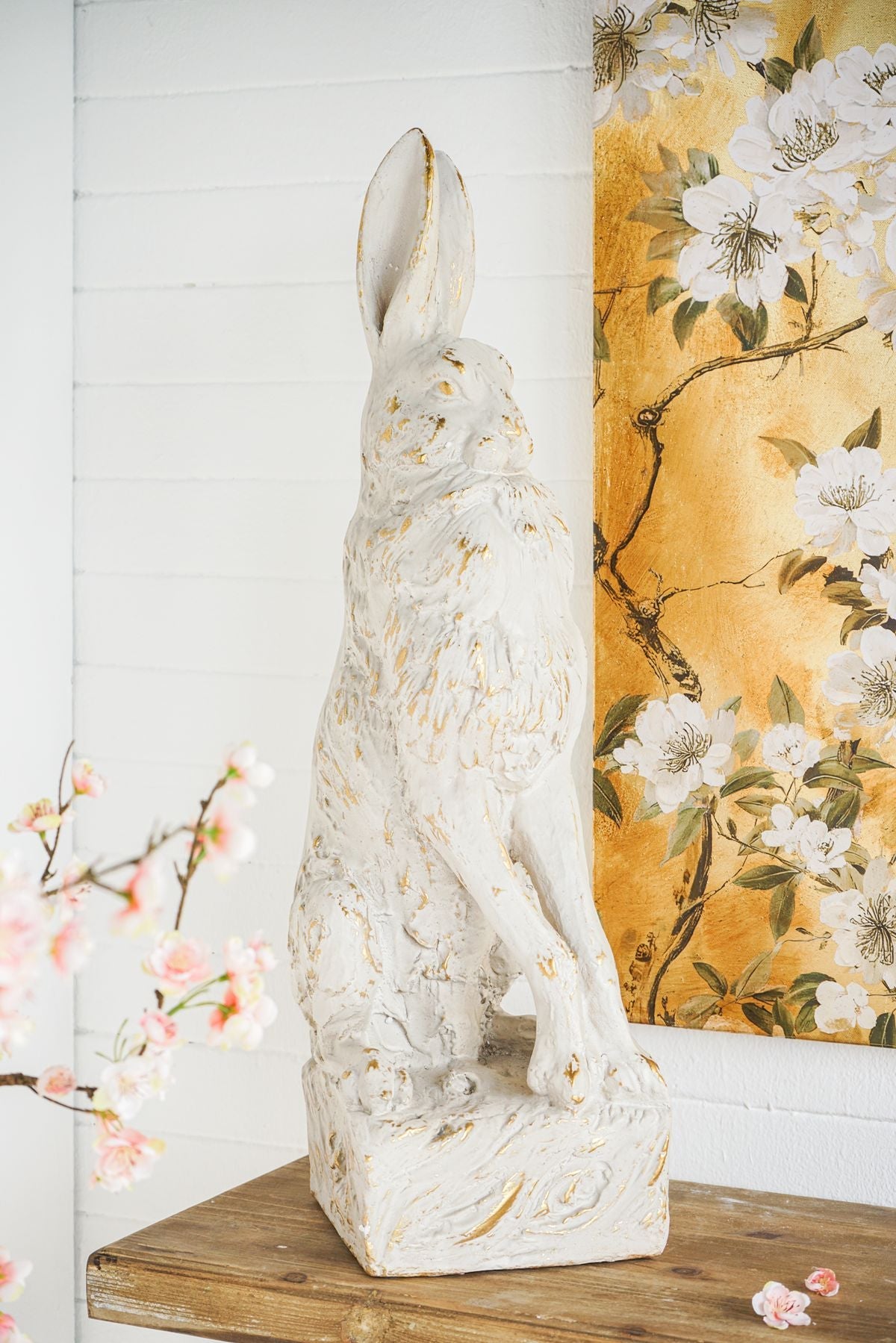 Large Magnesium Sitting Rabbit Figurine