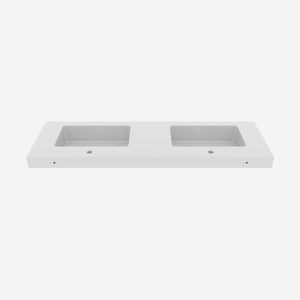 BB0272Y131 Integrated Solid Surface Basin Without Drain and Faucet, Glossy