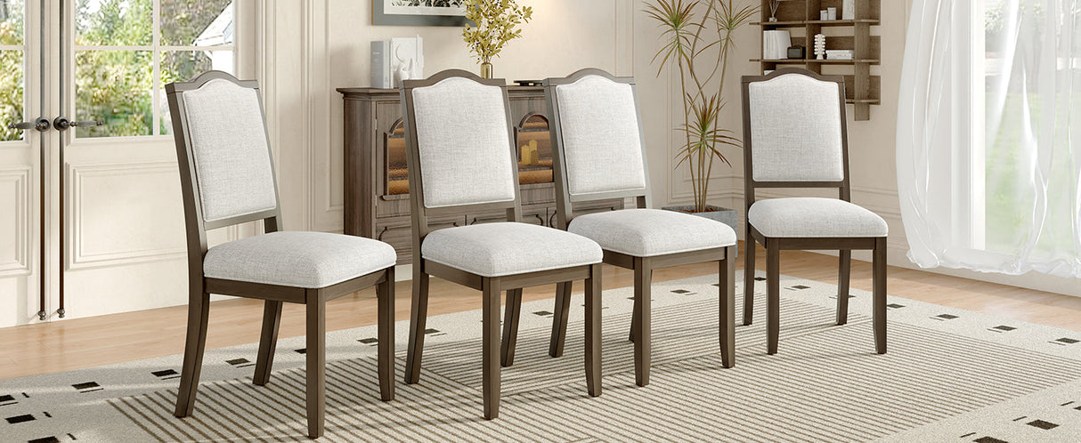 Farmhouse Dining Chairs Set of 4, Upholstered High Back