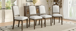 Farmhouse Dining Chairs Set of 4, Upholstered High Back
