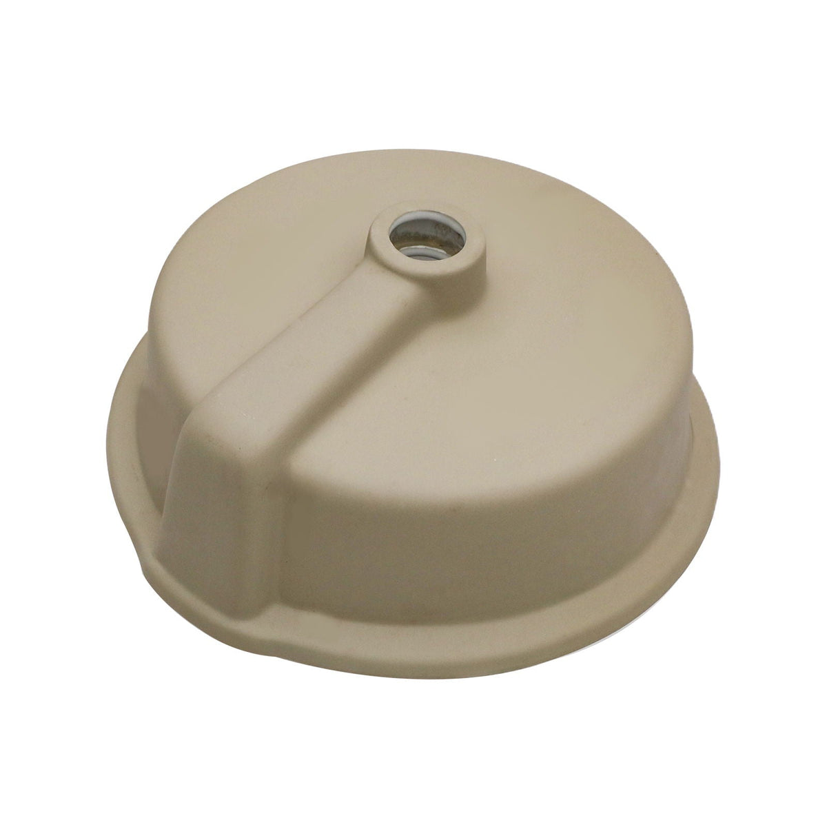 Ceramic Round Undermount Bathroom Sink With Overflow, European Style - White