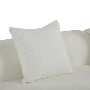 Elegant Curved Sectional Sofa With Full Foam Comfort