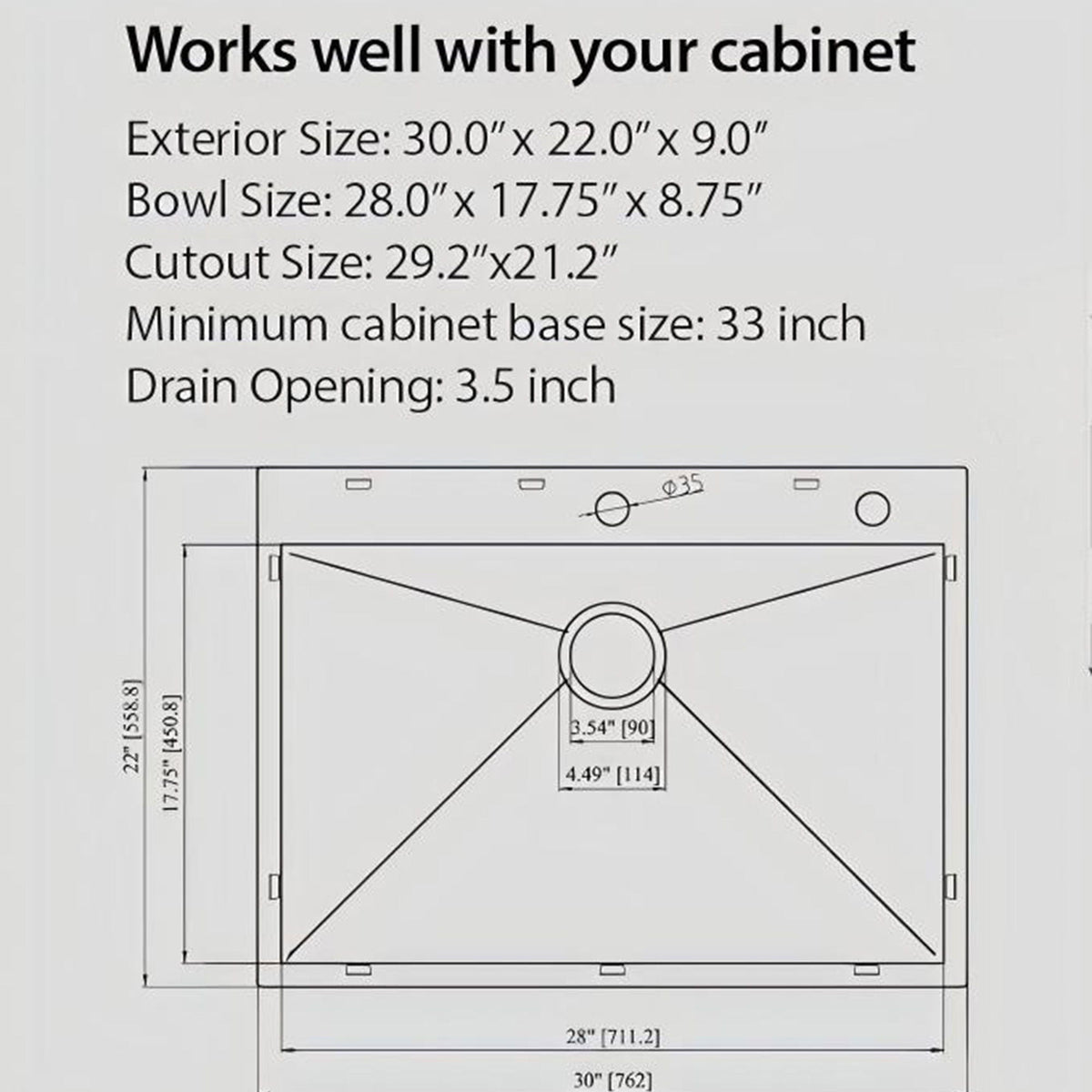Topmount Stainless Steel Kitchen Sink