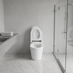 Household luxury no water pressure limit all-in-one intelligent toilet high-speed drying fully automatic flap sterilization splash-proof foam shield toilet