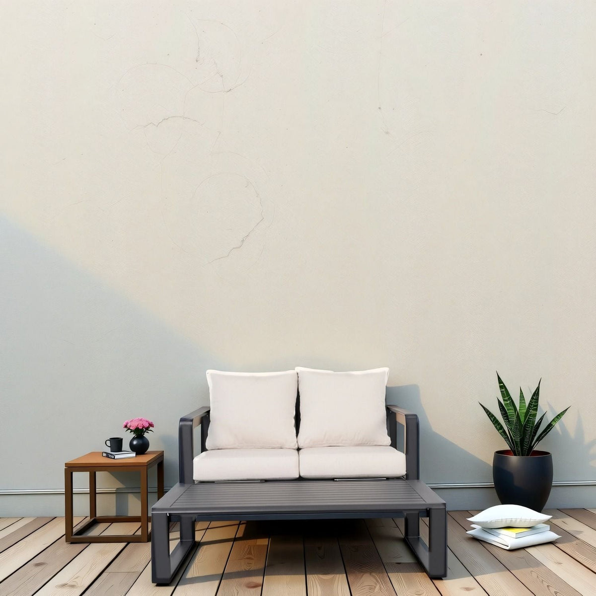 Sofa With Rectangular Coffee Table