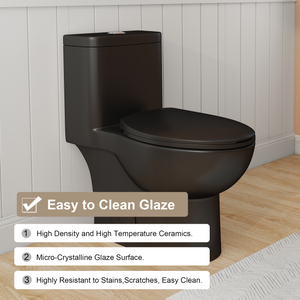 Tornado Flush One-Piece Toilet with Comfort Chair Seat
