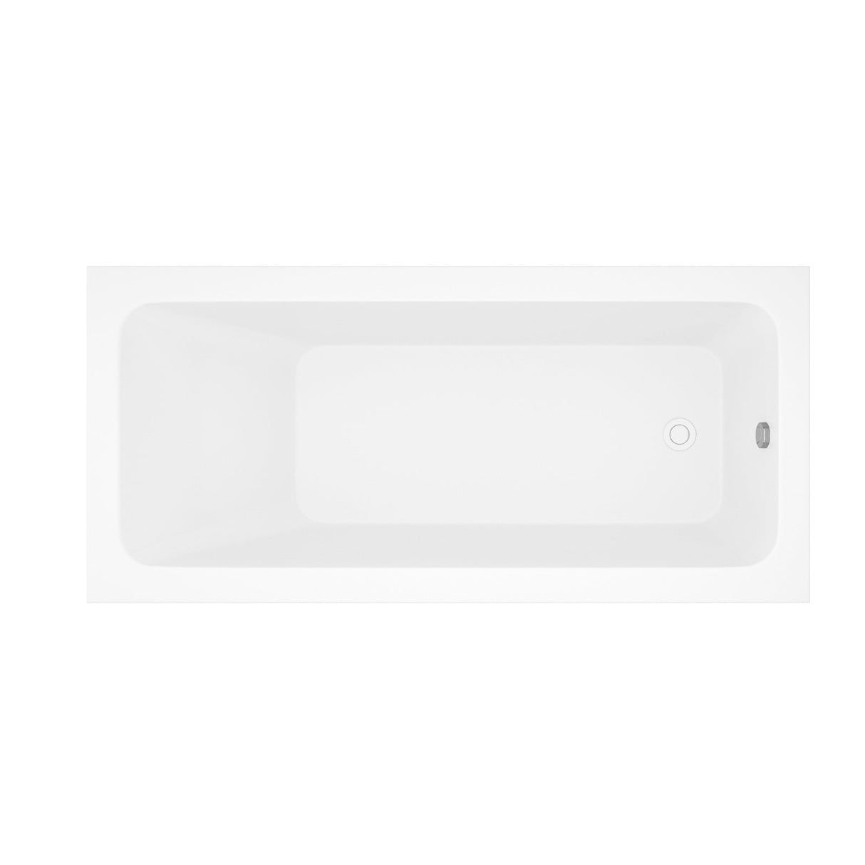 66-Inch Acrylic Built-In Soaking Tub - Glossy