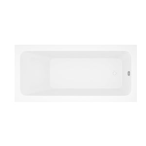 66-Inch Acrylic Built-In Soaking Tub - Glossy