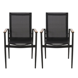 Barrister - Dining Chair (Set of 2) - Black / Natural