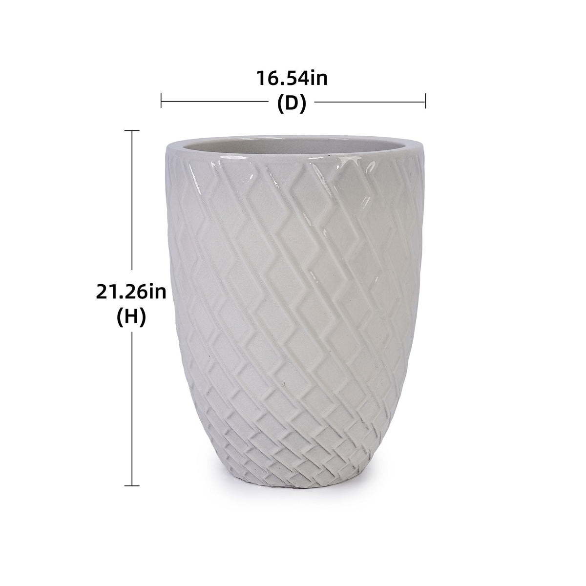 Ceramic Flowerpot, Planter For Patio, Garden, Windowsill