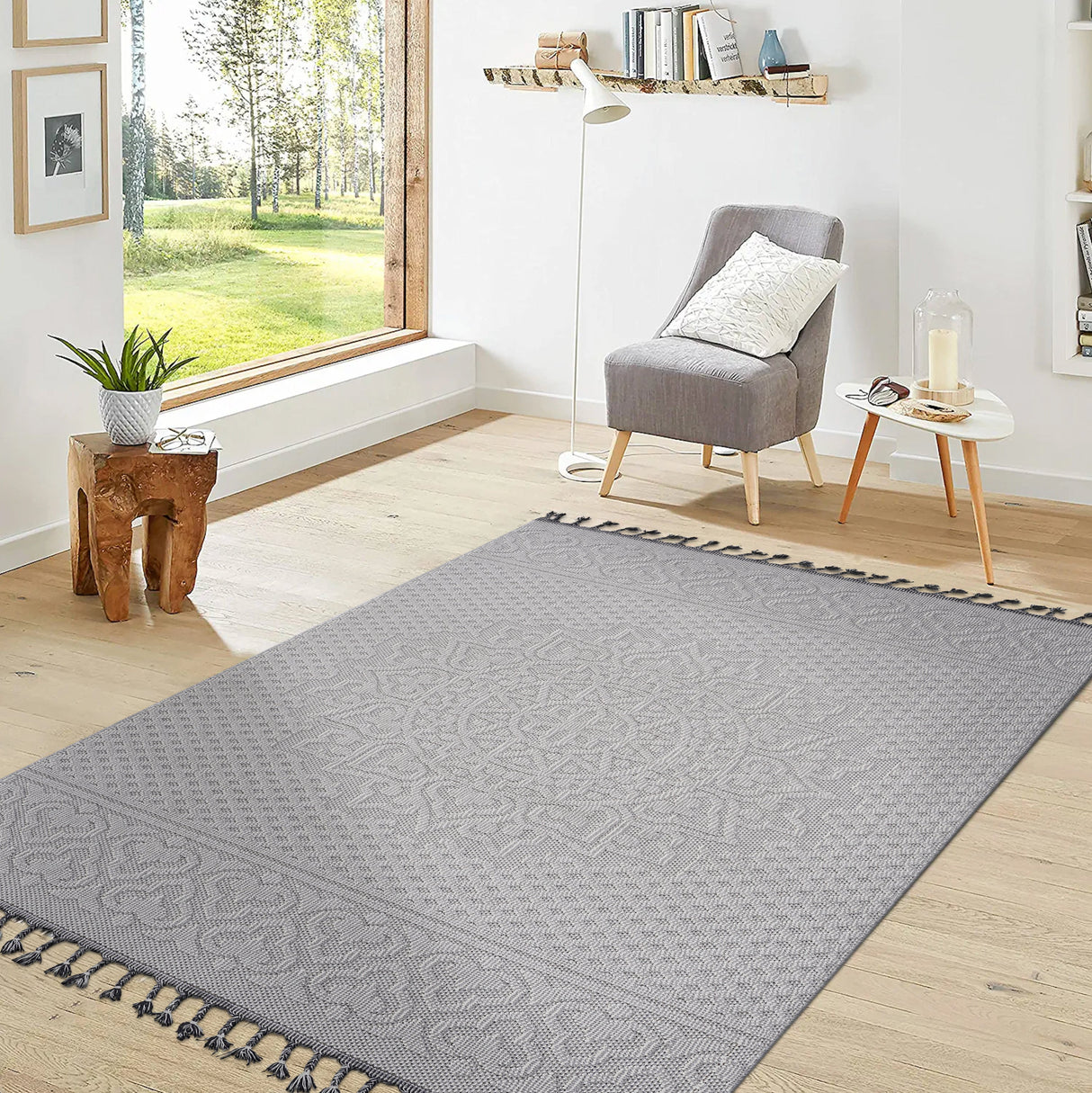 Naar guros collection medallion indoor/outdoor area rug